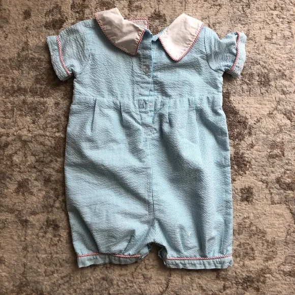 Smocked Crab Romper - Picture 5 of 5